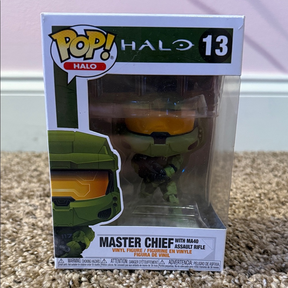 Funko Pop! Halo Master Chief with MA40 - Green and Orange